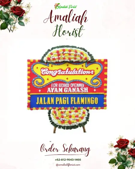 Sewa Papan Bunga Batang Bahal